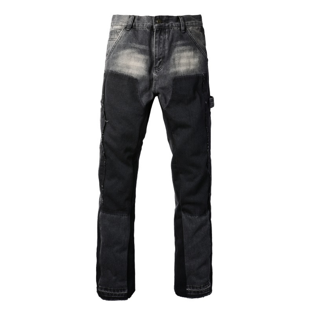 Amr Flared Black Jeans Negro