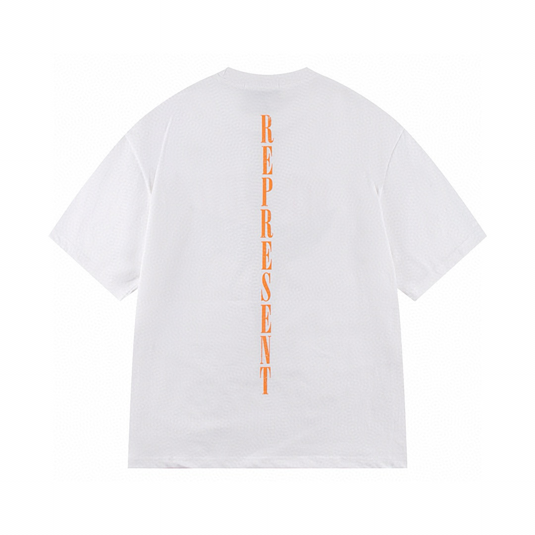 Camiseta Represent Negro Azul Blanco Angel