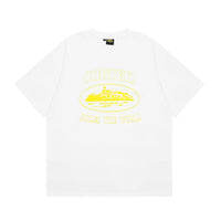 Alcatraz T-shirt Blanco Amarillo