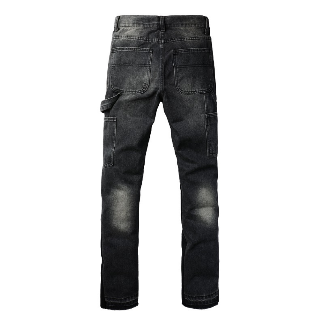 Amr Flared Black Jeans Negro