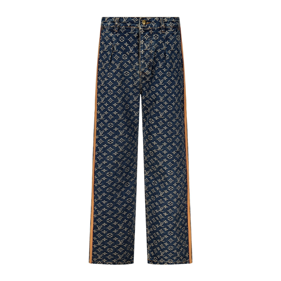 Monogram Jeans Camo Blanco