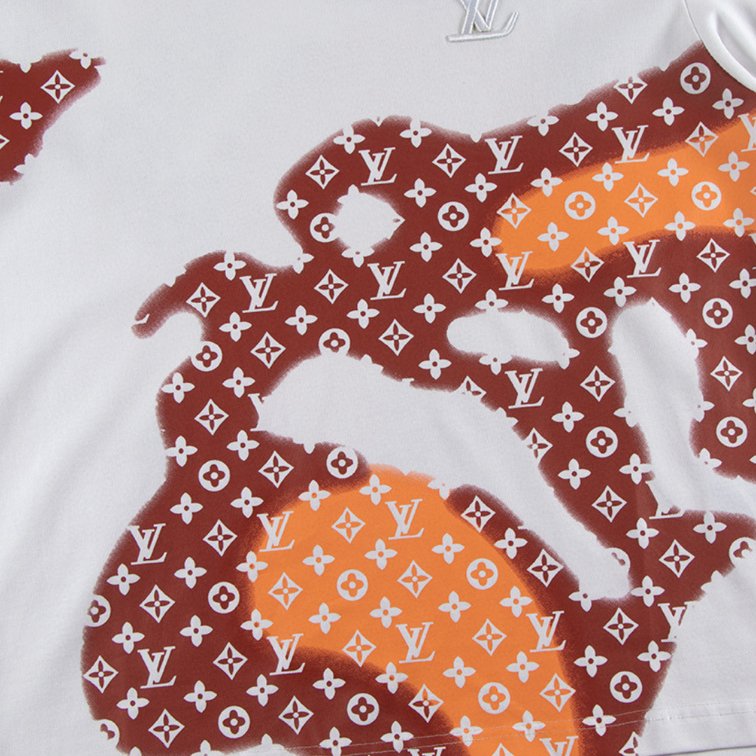 Monogram T-shirt Monograma Negro Blanco