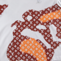 Monogram T-shirt Monograma Negro Blanco