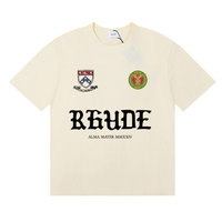 Camiseta Rh*de Blanco Estrellas Blanco Rojo