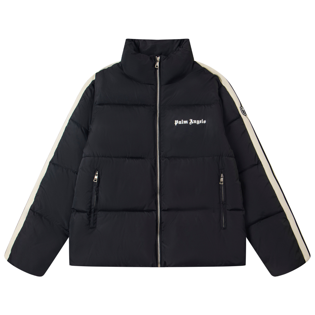 Palm Puffer Jacket Blanco Gris Camo