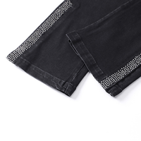 Purple Flared Jeans Denim Negro Confecciones