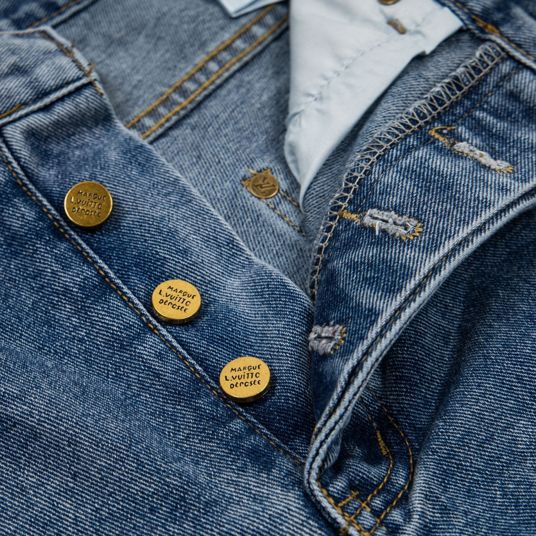 Monogram Jeans Lavado Claro Roturas