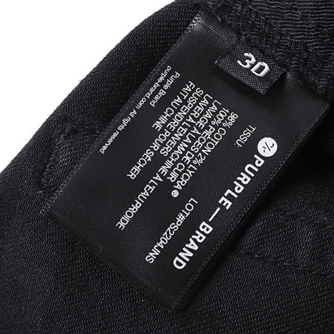 Purple Flared Jeans Denim Negro Confecciones