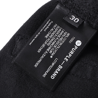 Purple Flared Jeans Denim Negro Confecciones