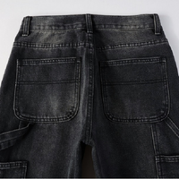 Amr Flared Black Jeans Negro