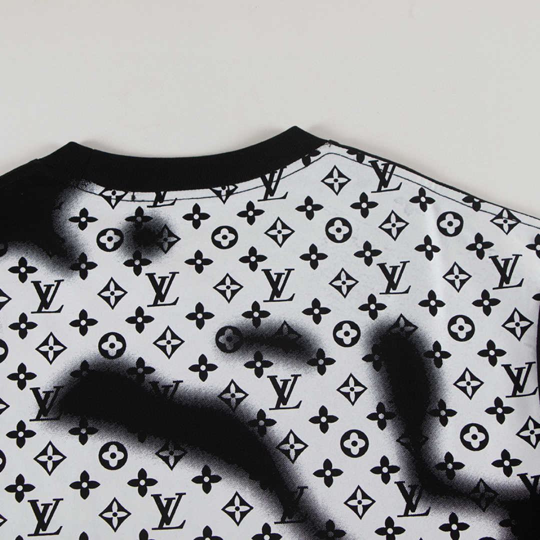 Monogram T-shirt Monograma Negro Blanco