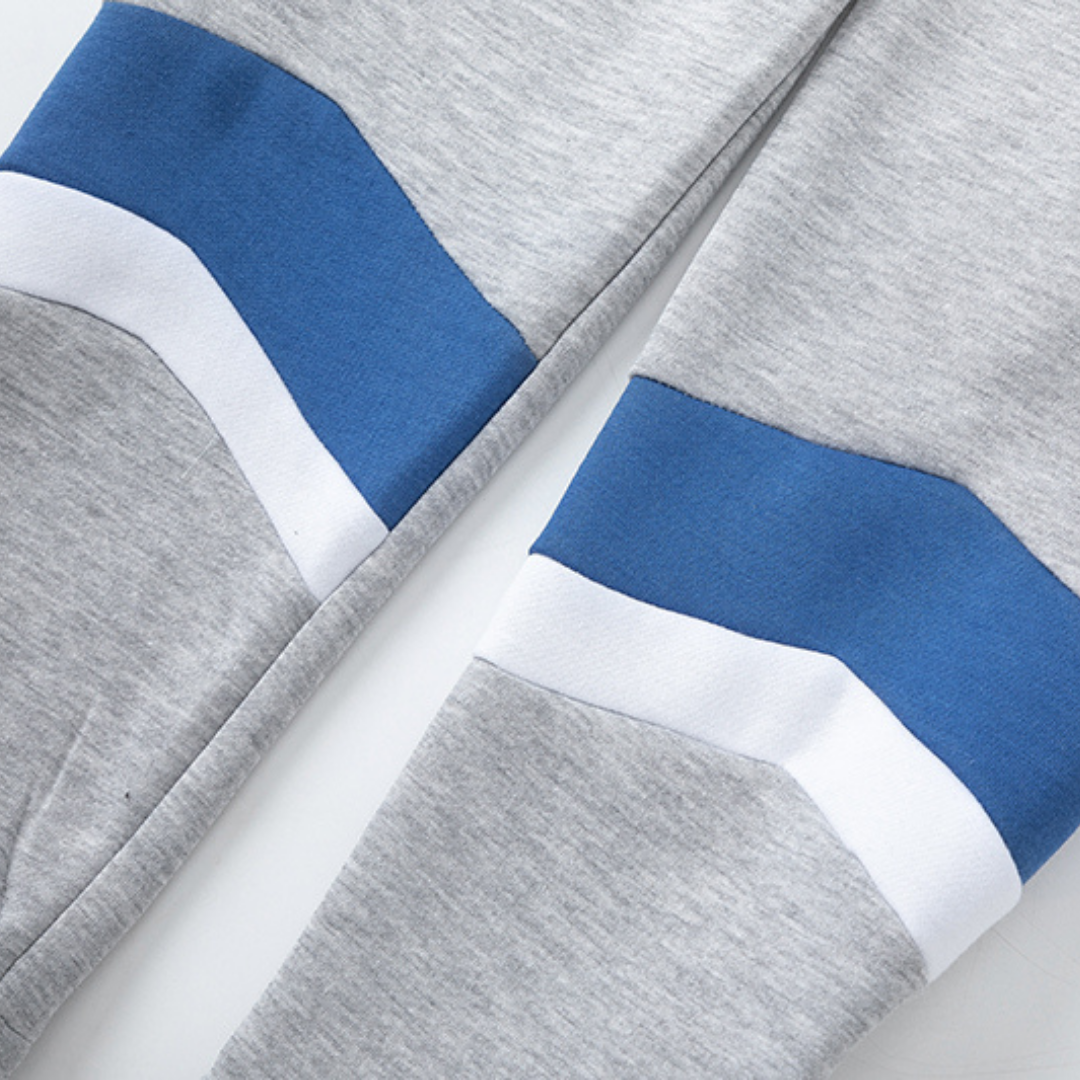V-Stripe Hooded Blue Tracksuit · Nova Neta · Nova Neta
