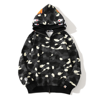 Bape Zip Hoodie Camo Negro 3