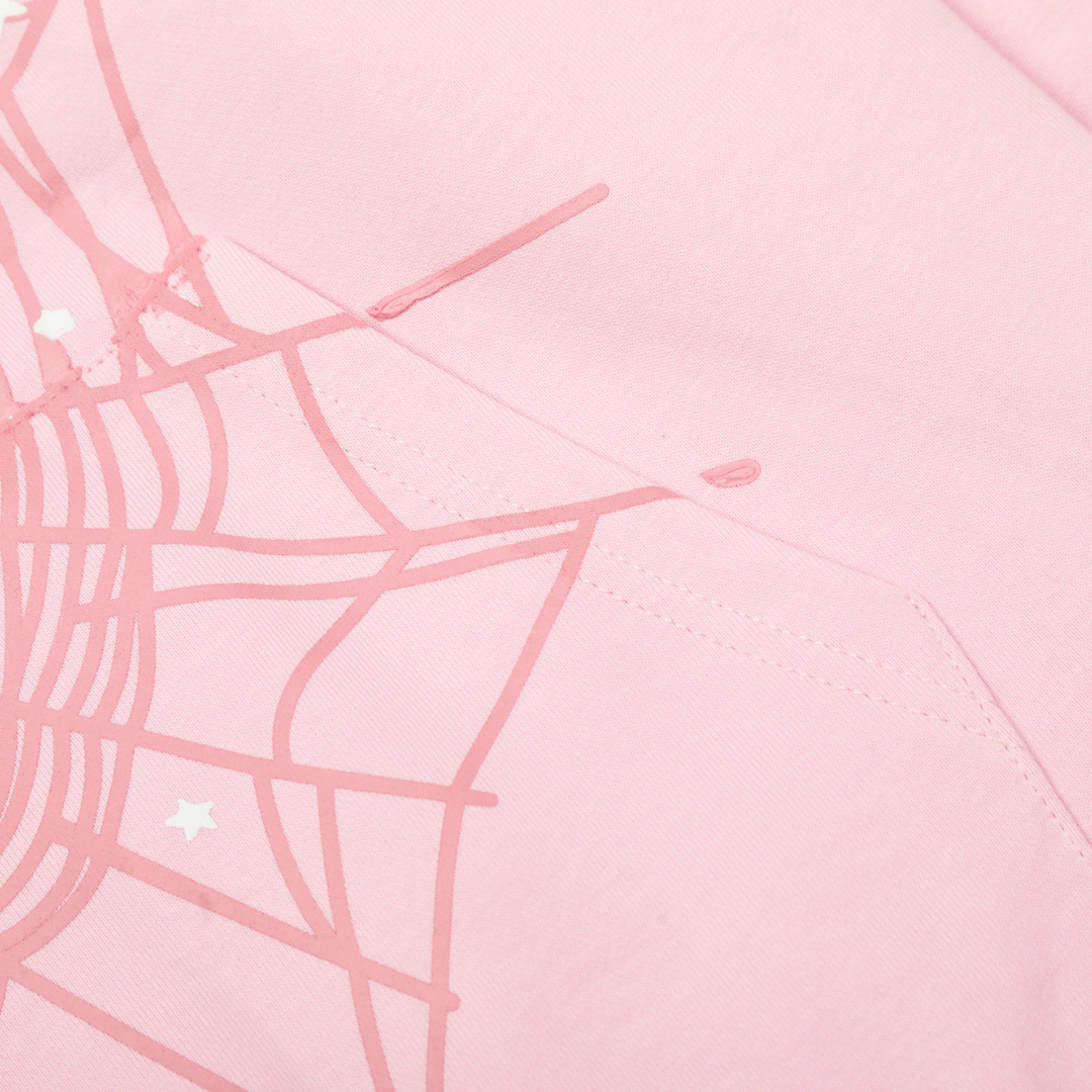 Buzo Sp5der Rosa Cielo Rosa Spiderweb