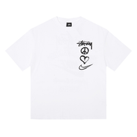 Camiseta Stussy Blanco Cielo Blanco Pena
