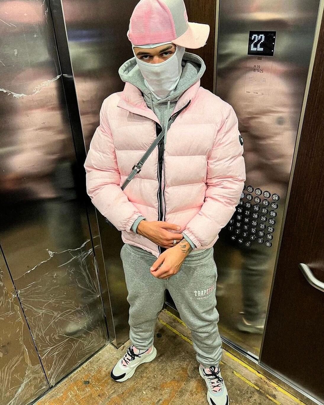 Conjunto Trapstar Gris Gris Rosa