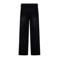 Monogram Jeans Negro Checkered