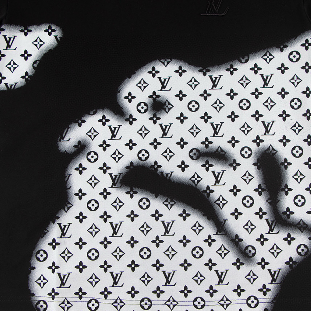 Monogram T-shirt Monograma Negro Blanco