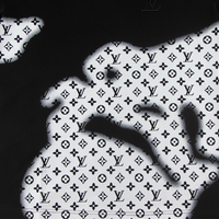 Monogram T-shirt Monograma Negro Blanco