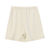 Essentials Shorts Blanco Logo Negro 2