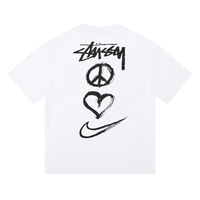 Camiseta Stussy Blanco Cielo Blanco Pena