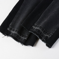 Amr Flared Black Jeans Negro