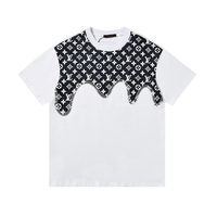 Monogram T-shirt Monograma Negro Blanco 4
