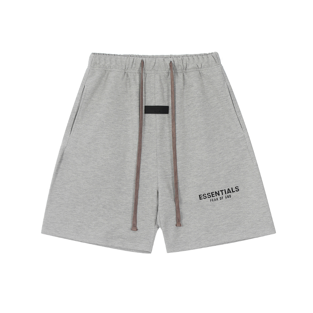 Essentials Shorts Grises Cuadros