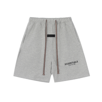 Essentials Shorts Grises Cuadros