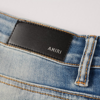 Amr Blue Distressed Jeans Azul