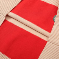 Monogram Hoodie Blanco Rojo Patrón