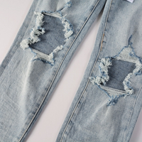 Purple Triple Ripped Jeans