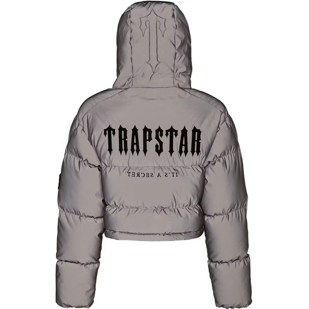 Women Decoded 2.0 Hooded Grey Reflective Jacket · Trapstar · Nova Neta