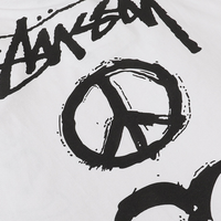 Camiseta Stussy Blanco Cielo Blanco Pena