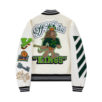 Off-White Off-W Varsity Jacket - Beige