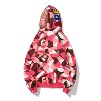 Bape Shark Hoodie Camo Rosa