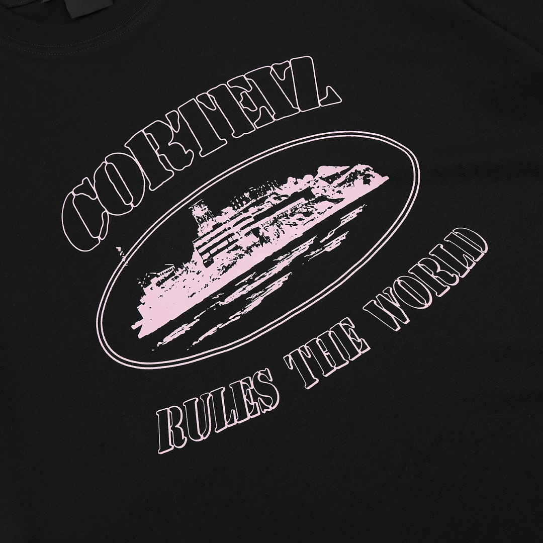 Rules The World Black T-shirt Cortez Negro Blanca