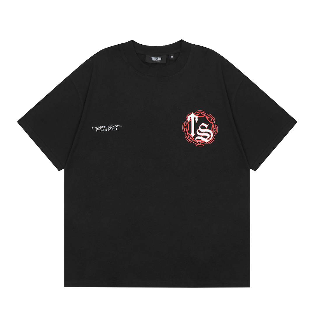 Camiseta Trapstar Negro/Rojo