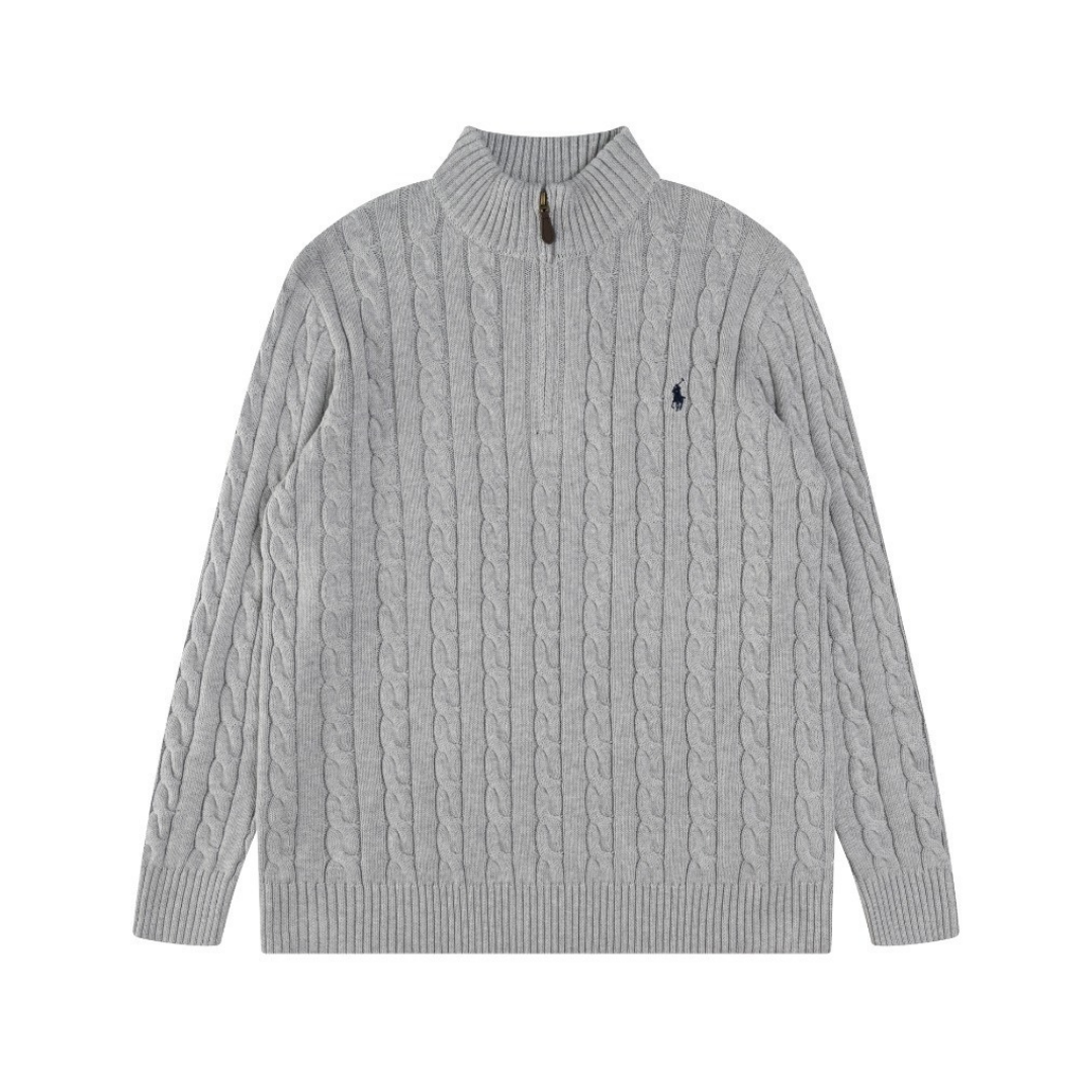 Camiseta Polo Ralph Lauren Gris Cable Negro