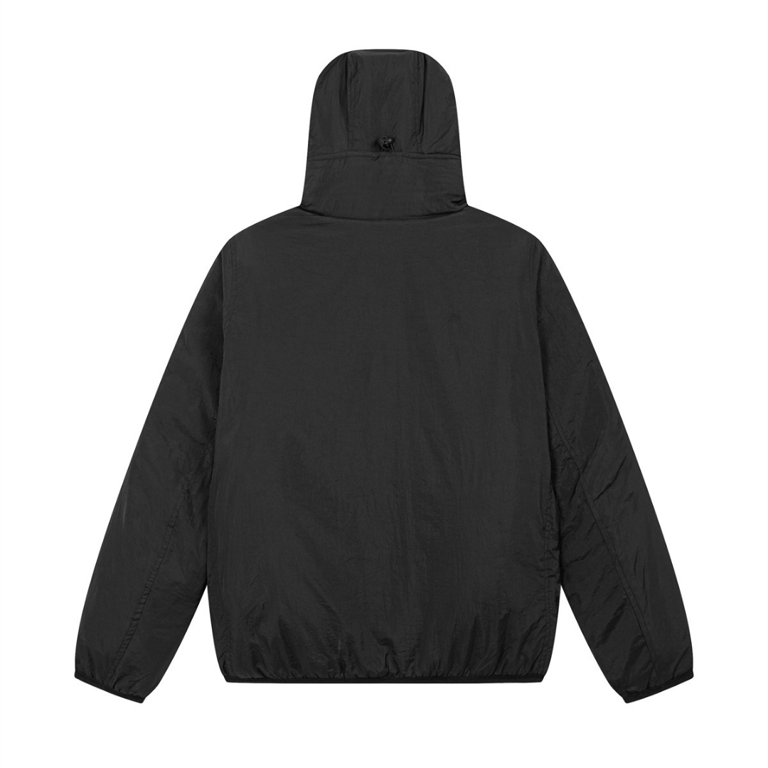 Monochromatic Jacket Negro Hoodie