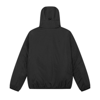 Monochromatic Jacket Negro Hoodie