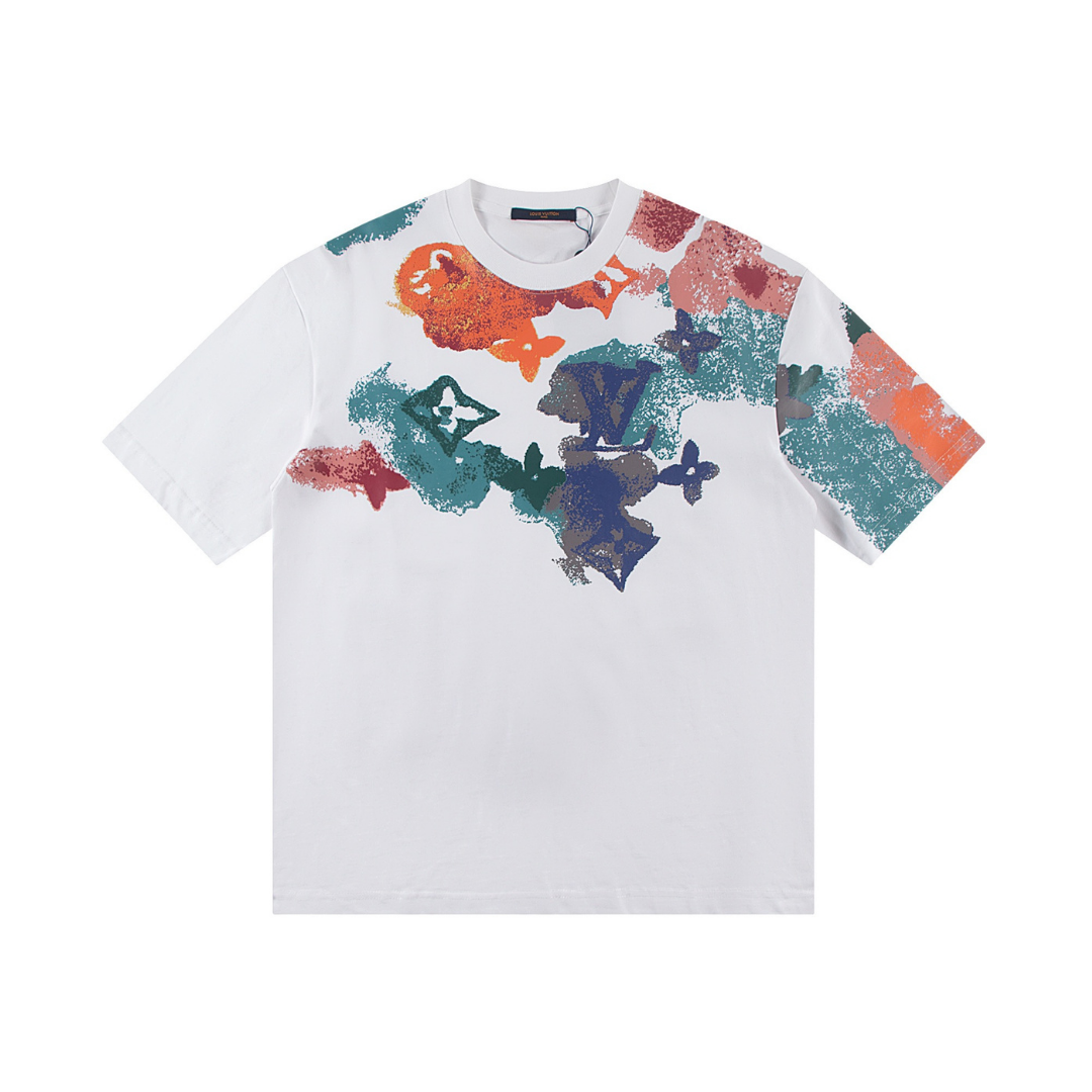 Louis Vuitton Monogram T-shirt - Negro Camo Rosa