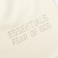Essentials Shorts Blanco Logo Negro 2