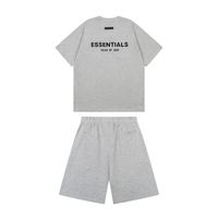 Essentials Short Set Estrellas Negro Blanco