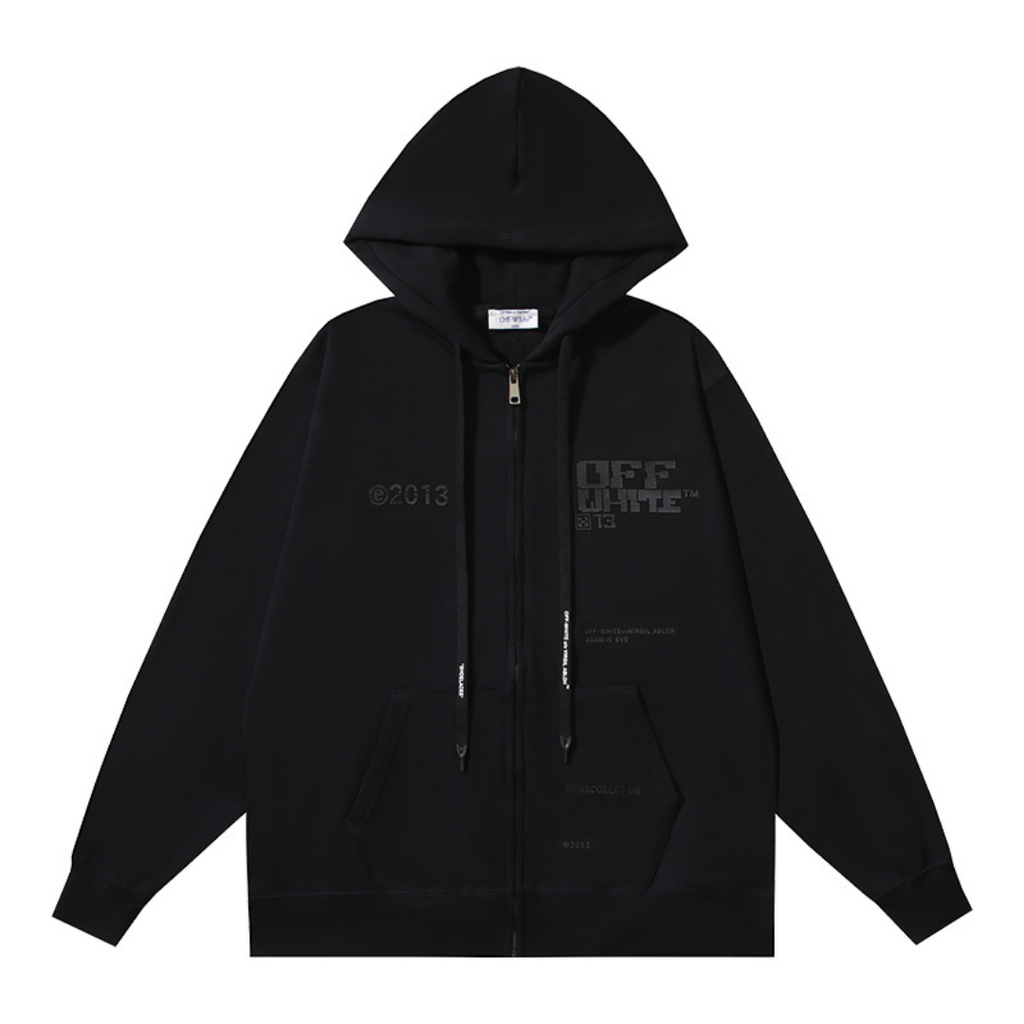 Off-W Monogram Zip Hoodie · Off-White · Nova Neta