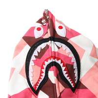 Bape Shark Hoodie Camo Rosa
