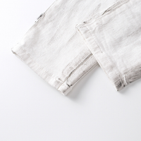 Purple White Distressed Jeans