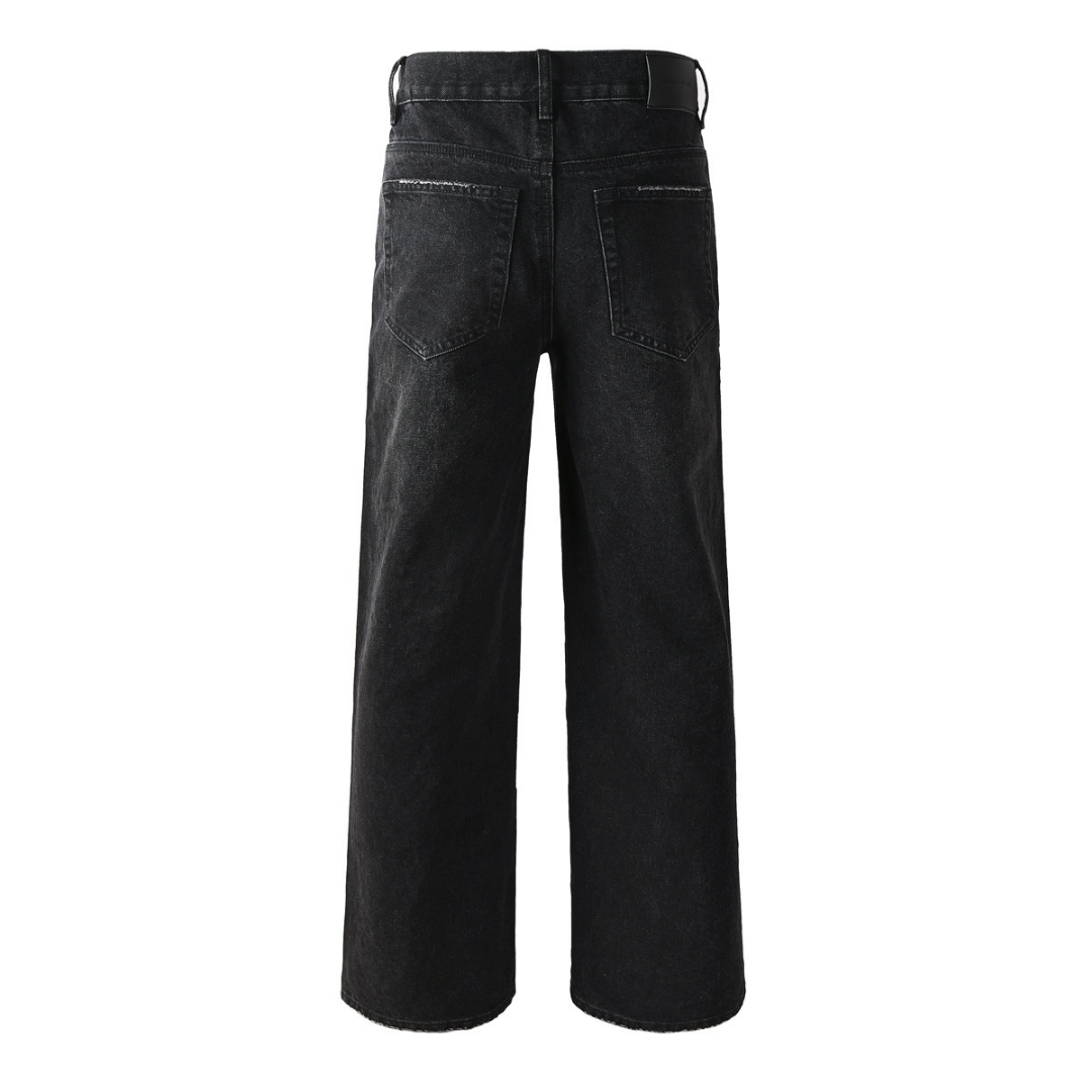 Purple Black Diamonds Jeans Estrellas Blanco Negro