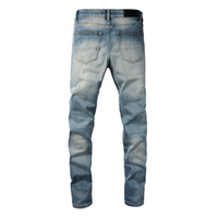Amr Red Diamond Patch Jeans