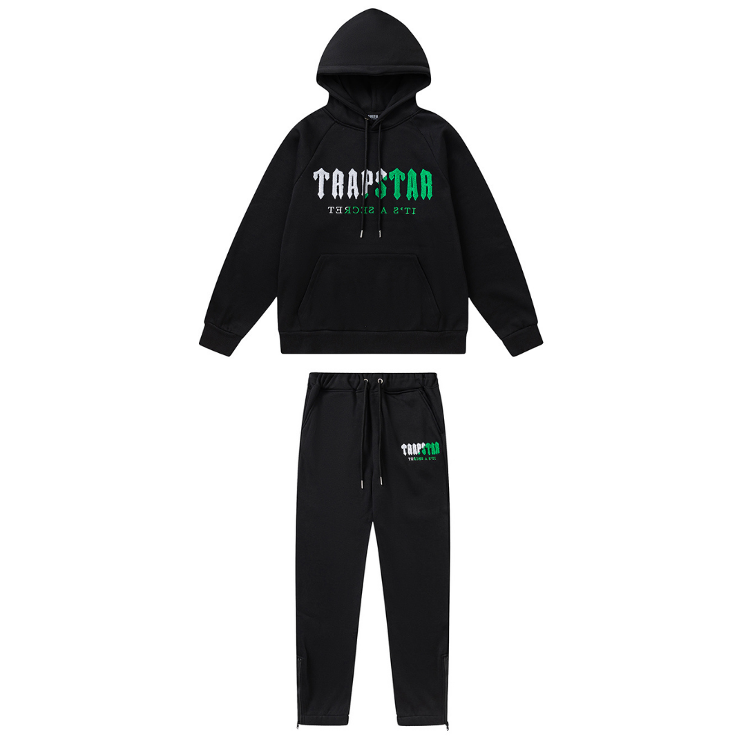 Decoded 2.0 Hooded Black Green Tracksuit · Trapstar · Nova Neta